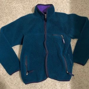 Turquoise Patagonia light jacket